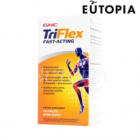 GNC TriFlex 加強型速效 3活關節配方 240粒 (葡萄糖胺+軟骨素+MSM 048107174064